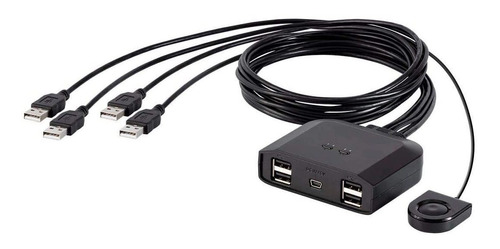 Monoprice 2x4 Usb 2.0 Peripheral Sharing Switch, Permite Que