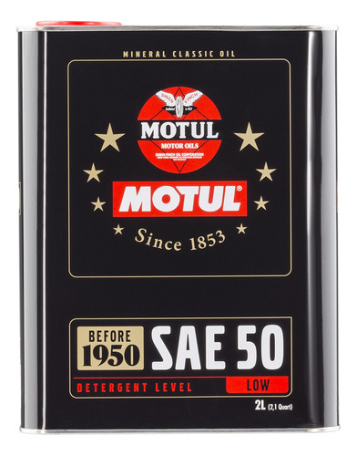 Óleo Para Motor De Carro Clássico Motul Classic Sae 50 2l