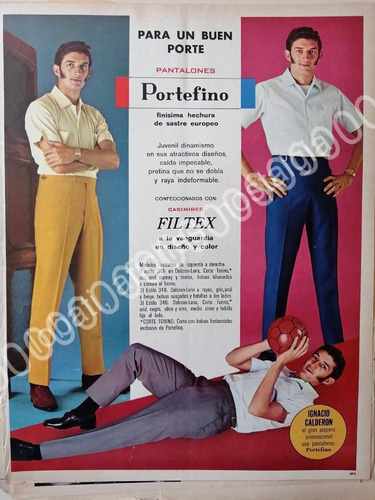 Cartel De Futbolista Nacho Calderon Y Pantalones Portefino 2