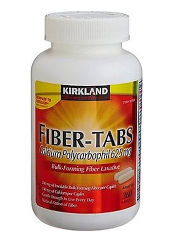 Kirkland Fiber Tabs Calcium Polycarbophil X 360 Tabletas