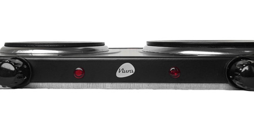 Imagen 5 de 10 de Cocina Anafe Eléctrico Nura 2500w Portatil Negro 220v - 240v