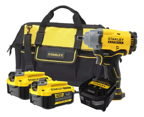 Chave De Impacto 2 Bateria 20v 4ah 1/2 Sbw920 Stanley +bolsa