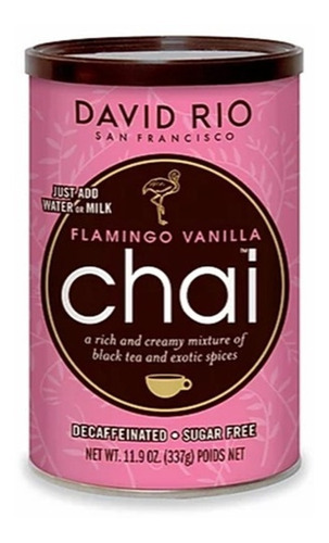 David Rio Te Chai Flamingo Vanilla Decaf Sugar Free 337 Gr