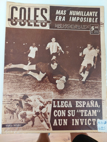 Revista Goles 625 19/7/1960