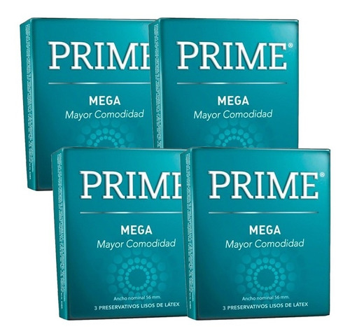 Preservativos Prime Mega X 12u (4x3) - Envío Discreto