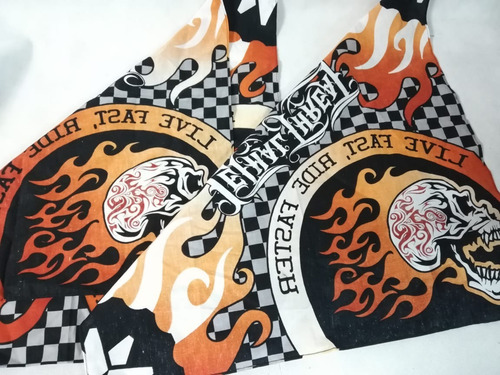 Paño Chopper Calavera Fuego Lk