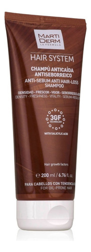 Martiderm Hair System Champú Anticaída Antiseborreico-200 Ml