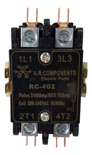 Contactor A.r.components 2 Polos 40amp 220vac