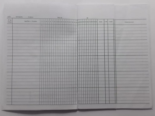 Libreta De Asist. Y Calif. Diaria De Los Alumnos - F882a