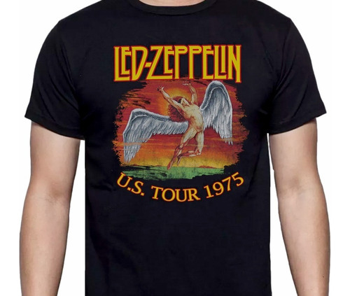 Led Zeppelin - Tour 75 - Rock Clasic - Polera - Cyco Records