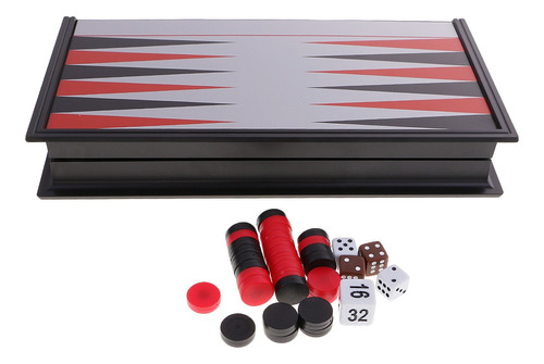 Magnético Backgammon Tablero De Ajedrez Plástico Plegable