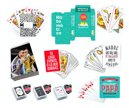 Naipes Mazo De Cartas Personalizadas Poker Españolas Truco