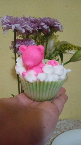 Velas Cupcake. Velas Postre Aromáticas Artesanales 3pz