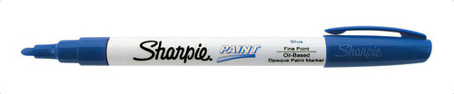 Marcador Sharpie Paint Azul Pintura Al Aceite Esmalte