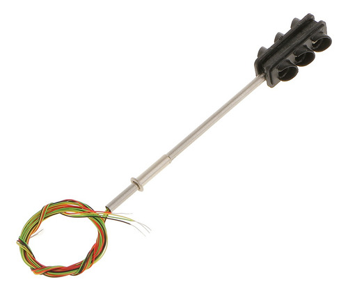3 Peatonal Cruce Luces Led Señales Modelo Ho Oo Tren Carrete