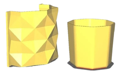 Molde Maceta Cilindrica Rombo Archivo Stl Para Impresion 3d 