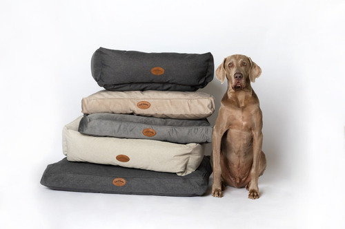 Cama Moises Cuna Colchon Perros Gatos Domenique Fleece Small Color Gris Oscuro - 13311