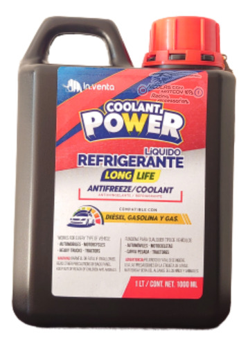 Refrigerante Coolant Power Rojo Ford X5 Litros 