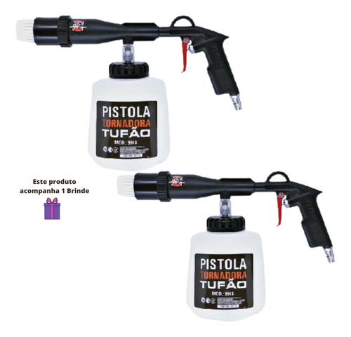 Pistola Tornadora Tufão - Kit Com 2 Peças