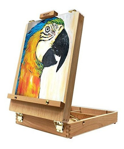 Imagen 5 de 6 de Caballete Mesa Para Pintura Escritorio Niño Adulto Haya