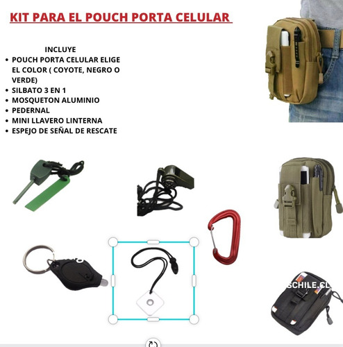 Kit De Supervivencia Con Pouch Para Celular