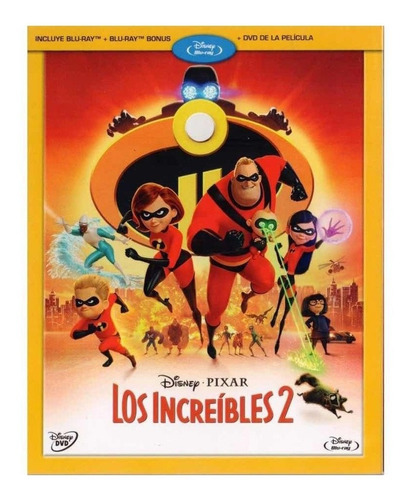 Los Increíbles 2 Disney Pixar Blu-ray + Dvd De La Pelicula 