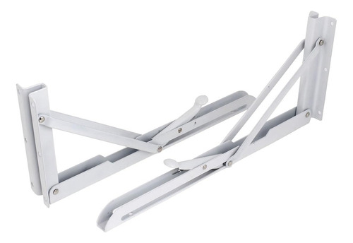 Mensula Soporte Abatible Repisa Plegable Blanco 40cm 1 Par