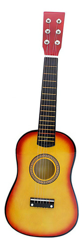 23 Pulgadas 6 Cuerdas Guitarra Acústica Para Chicos Juego Color Fix Orientación De La Mano Fix
