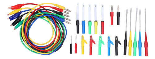 Kit De Cables De Prueba Tipo Banana, Buena Conductividad, Ra