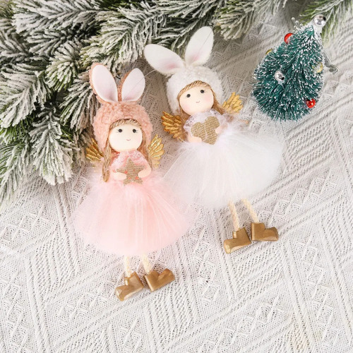 Colgante De Muñeca De Hadas Navideñas, 6 Unidades