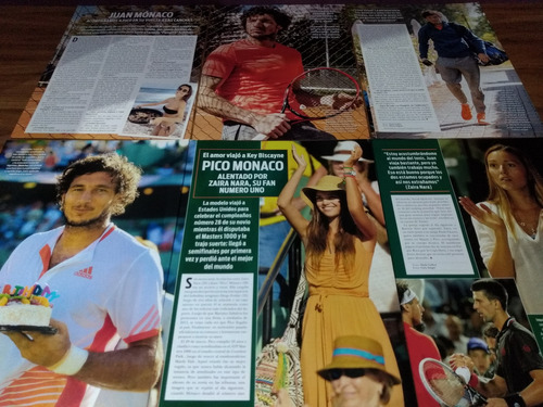 (at120) Juan Pico Monaco * Clippings Revista 12 Pgs (Usado)