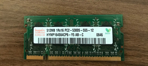 Memoria Ram Laptop Ddr2 512mb (Usado)