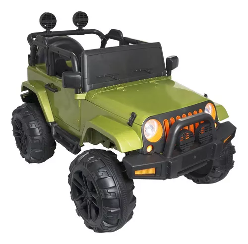 Carro Eletrico Infantil Meninas Controle Luz Som Jeep Rosa