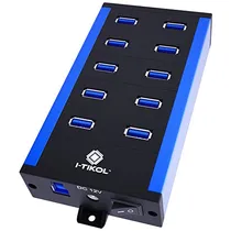 Comprar Hub Usb Alimentado De 10 Puertos, Hub Usb 3.0, Hub Expansor