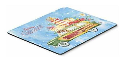 Feliz Navidad Beagle Mouse Pad, Hot Pad O Trivet