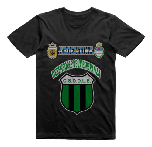 Remera Infantil Negra Defensores De La Esperanza Campana