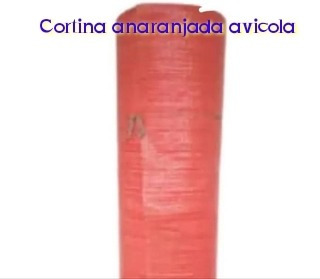 Cortina Anaranjada Avicola Medida 1.92x300