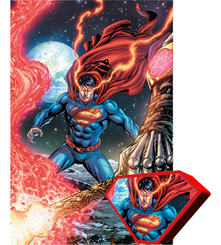 Puzzle Superman Dc 300 Piezas En Lata 3d Prime