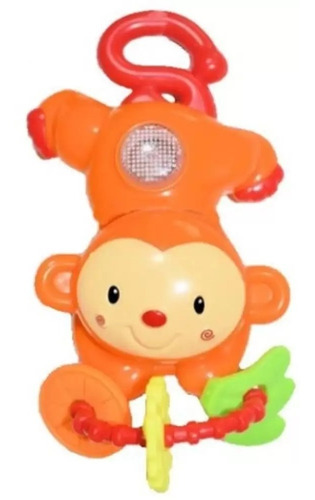 Chocalho Musical Bebês Mordedor Brinquedo Divertido Macaco