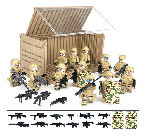 Soldado Juguete Mini Militar Figuras -fuerzas Del Desierto