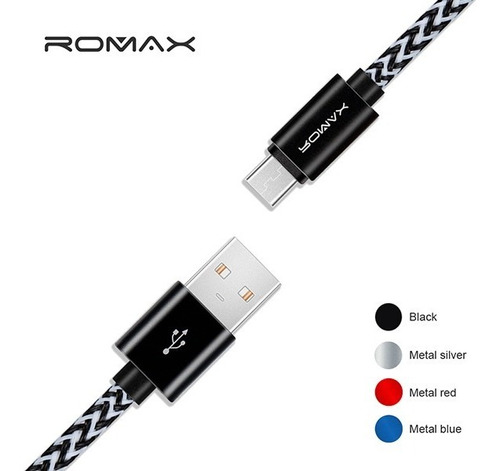 Cable Usb Tipo C Romax 3.1 A  Carga Rápida X Unidad Y Mayor