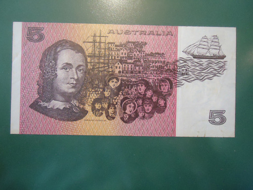 Billete De Australia 5 Dolares 1985