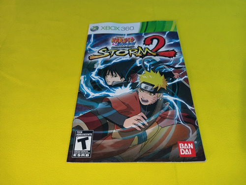 Manual Original Naruto Shippuden Ninja Storm 2 Xbox 360