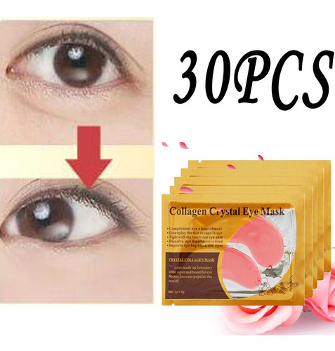 30 Parches Para Máscara De Ojos, Colágeno Elimina La Bolsa D