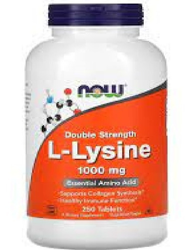 Now Foods | L-lysine | Double Strength | 1000mg | 250 Tablet