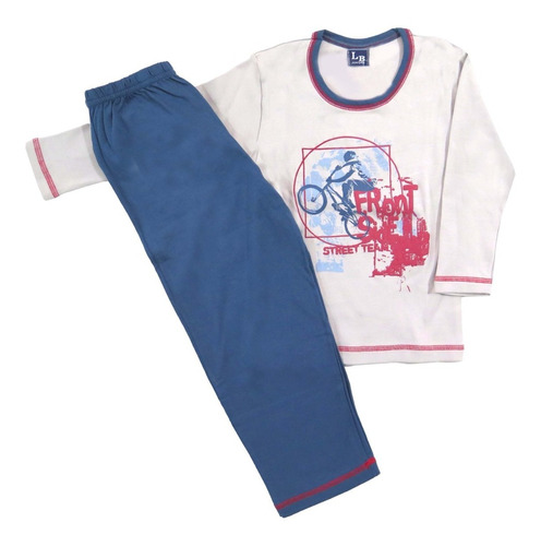 Pijama Invierno Infantil Varon Manga Larga 1303 Childrens