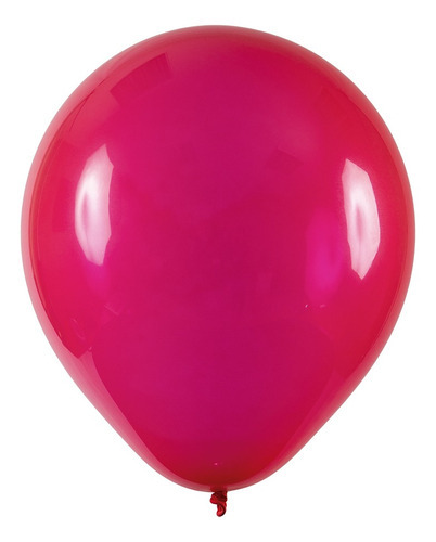 Balão Redondo Profissional Liso - Cores - 8  Buffet - 50 Un. Cor Vermelho Rubi