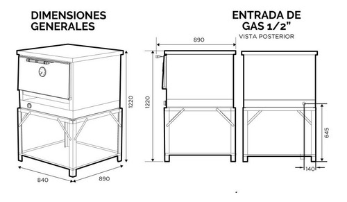Horno 12 Moldes Pizzero Económico El Gauchito Sol Real 608