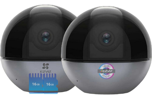 Kit X2 Camara Seguridad Wifi Vista 360 Ezviz +2 Micro Sd 16g