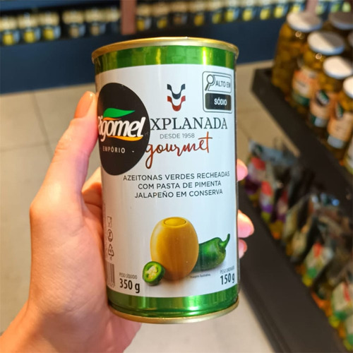Azeitona Recheada Com Jalapeño Em Conserva La Explanada 150g